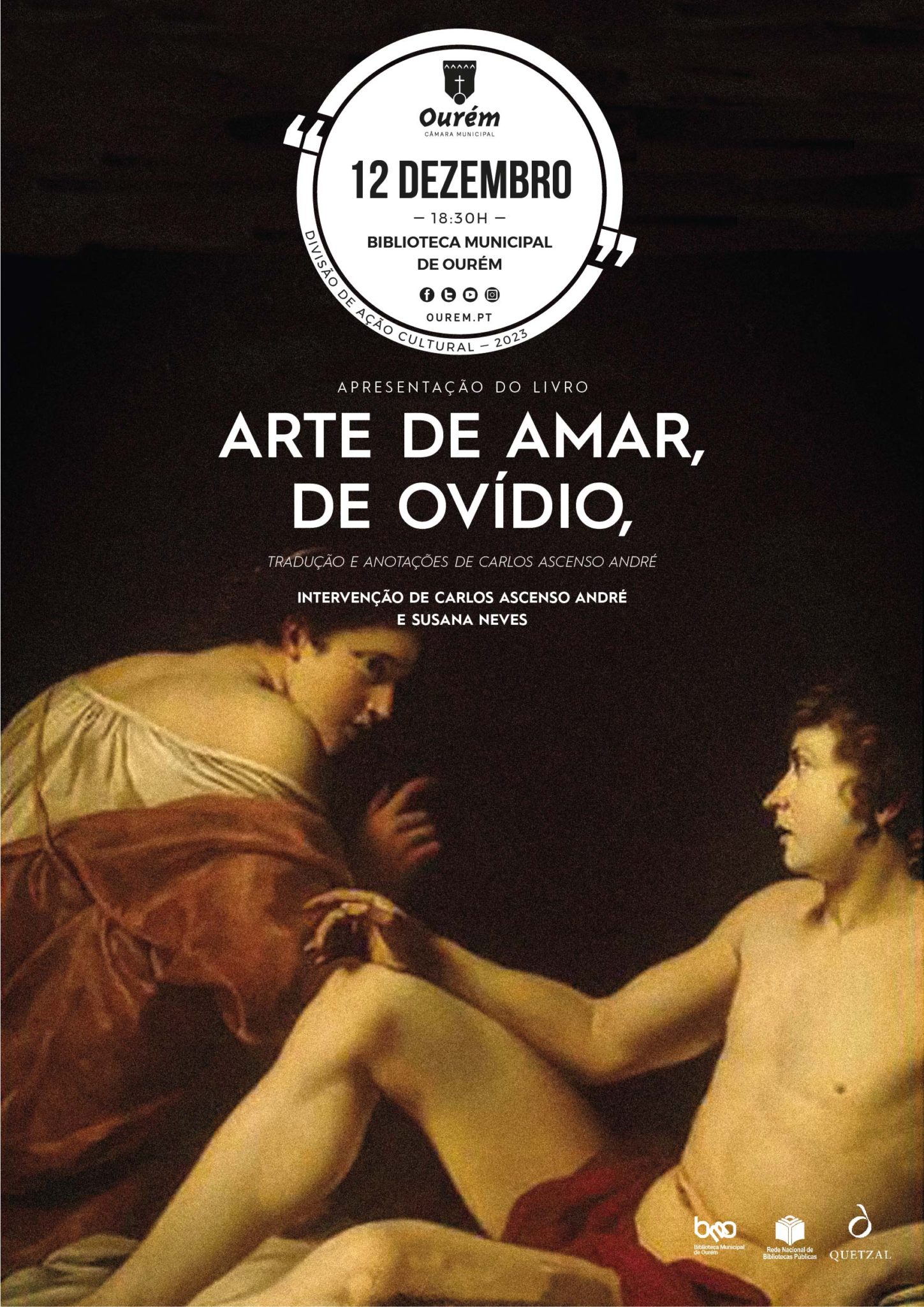 Apresentação do Livro “Arte de Amar”, de Ovídio – Tradução e anotações de Carlos Ascenso André