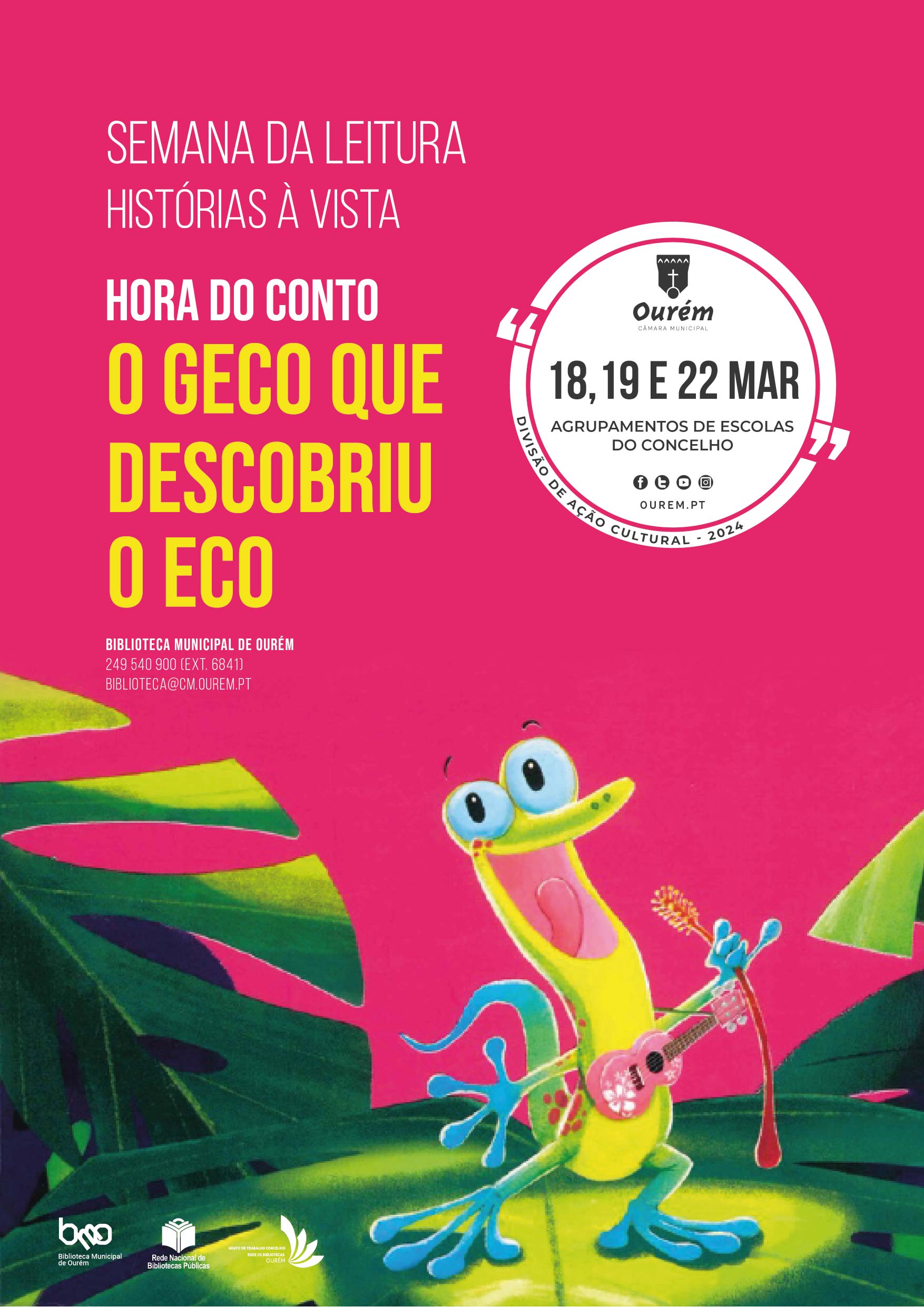 Hora do Conto: O Geco que descobriu o Eco – Semana da Leitura – Histórias à Vista