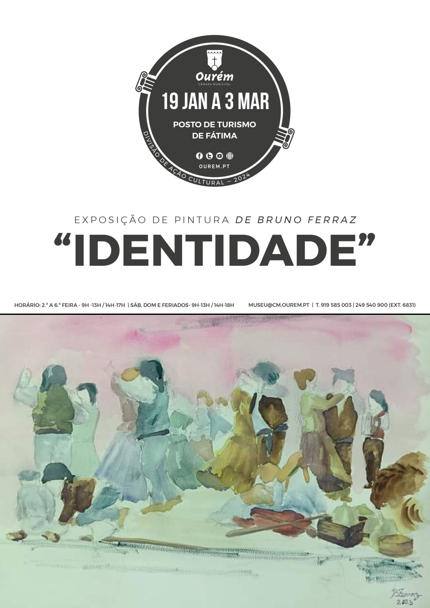 EXPOSIÇÃO DE PINTURA DE BRUNO FERRAZ “IDENTIDADE”