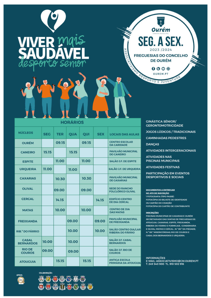 Época Desportiva 2023/2024 – Viver Mais Saudável – Desporto Sénior