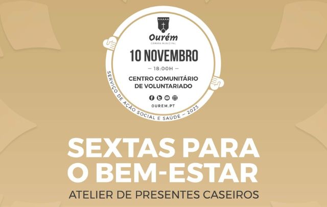 SEXTAS PARA O BEM-ESTAR – ATELIER DE PRESENTES CASEIROS