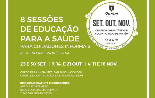 8 SESSÕES DE EDUCAÇÃO PARA A SAÚDE
